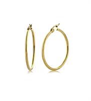 עגילי חישוק בינוניים דקים 3.1 סמ