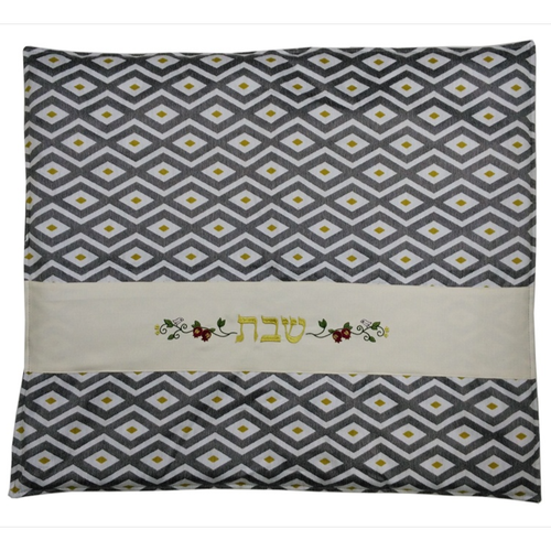כיסוי לפלטת שבת רימונים אפור חרדל