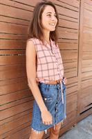 חצאית ג'ינס כפתורים