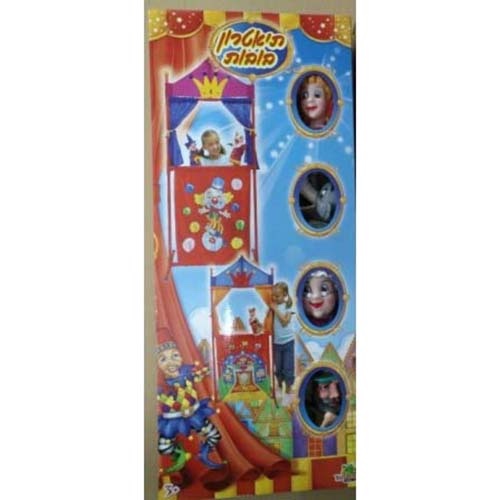 תאטרון בובות + 4 בובות כף יד גדולות כיפה אדומה