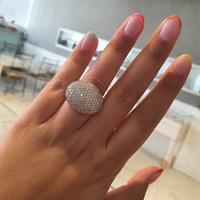 טבעת זהב בסגנון בומביי ו3.7 קראט יהלומים