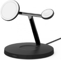 מעמד טעינה אלחוטית 3 ב1 עם Belkin Boost Charge Pro 3-In-1 15W MagSafe - צבע שחור