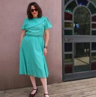 שמלת טורקיז מופלאה מידה L/XL