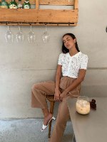 טופ אלכסה צווארון כפתורים