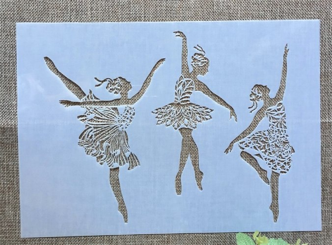 שבלונה גדולה - רקדניות (A4)