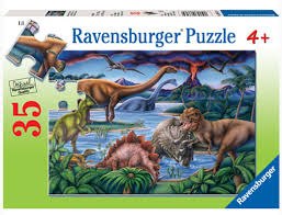 פאזל 35 חלקים - דינוזאורים