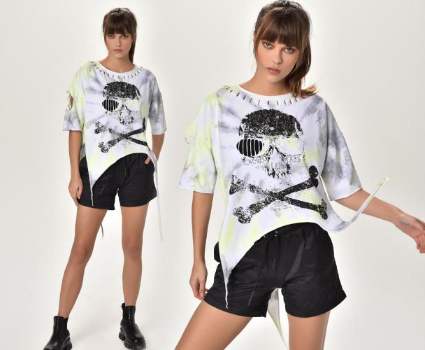 חולצה גולגולת FM