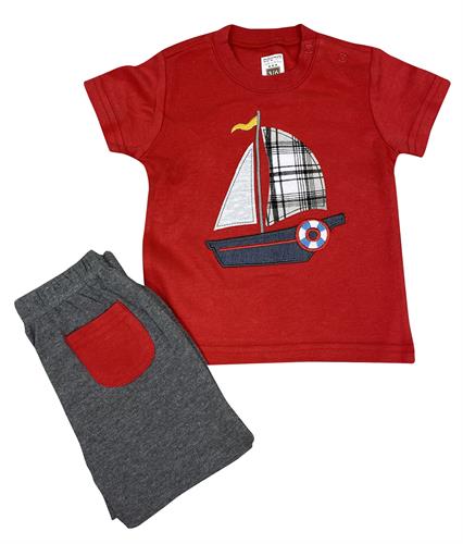 חליפה סירה אדום