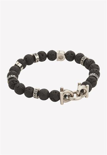 Salvatore Ferragamo  lava beads bracelet size M