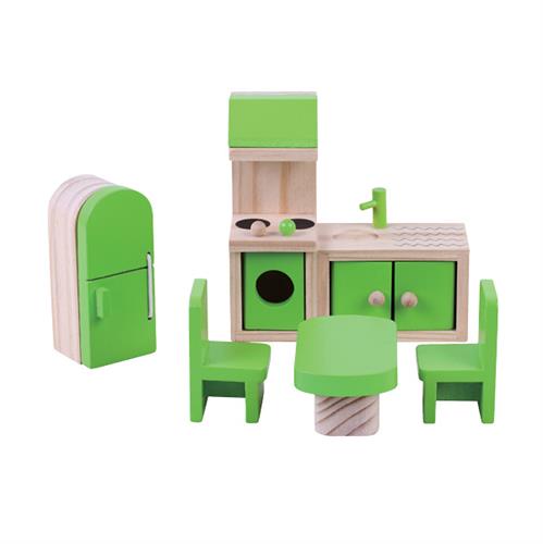 ריהוט לבית בובות - מטבח וחדר אוכל