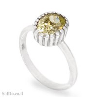 טבעת מכסף משובצת אבן סיטרין  RG6326 | תכשיטי כסף 925 | טבעות כסף