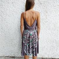 שמלת ריי גיאומטרי אפור