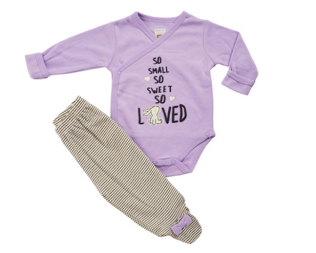 חליפת חזייה קטנה ומתוקה סגול לילך