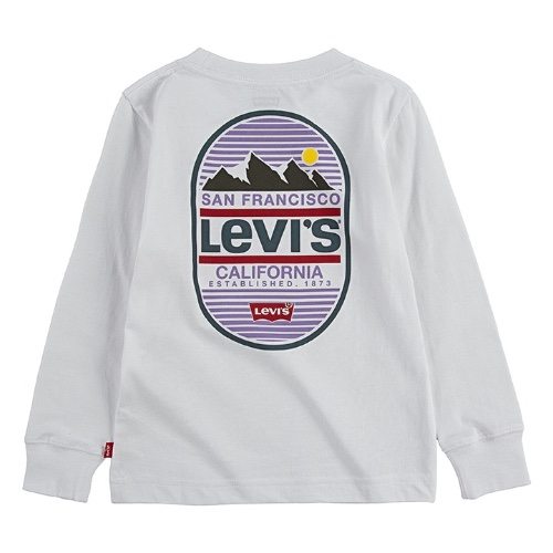 טישירט LEVIS לבנה הדפס בגב