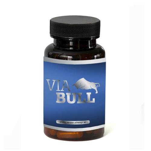 -- תמצית לגבר  VIABULL - און גברי-- מכיל 30 כמוסות