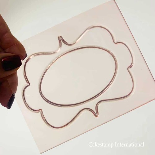 תבנית מסגרת לתמונה | תבנית ליצירה בשוקולד | מחודש אתי דבש 2021 | לקישוט עוגות וקינוחים מיוחדים