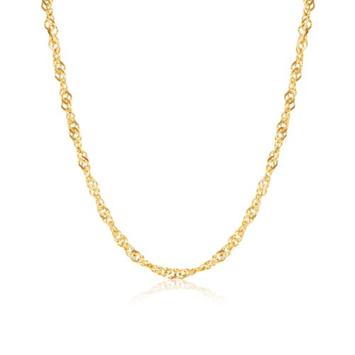 שרשרת זהב מסובבת 50 סמ