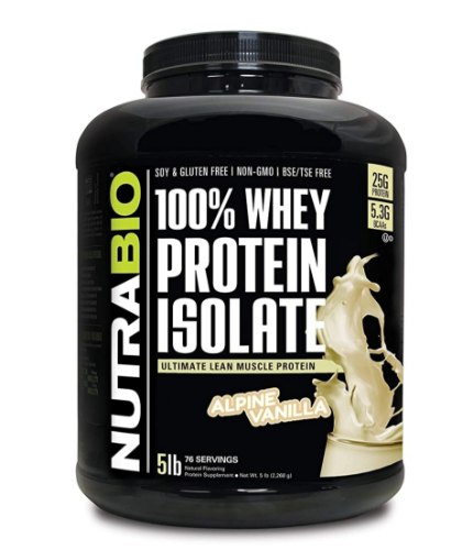אבקת חלבון NUTRABIO 100% PROTEIN ISOLATE