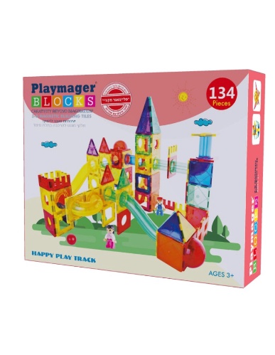 מסלול לונה פארק מגנטים 134 חלקים