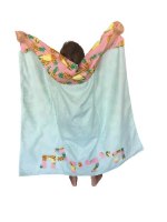 שמיכת גלימה לילדים (ניתן לבחור צבע וכיתוב)