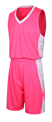 תלבושת כדורסל בעיצוב אישי Pink דגם #6013