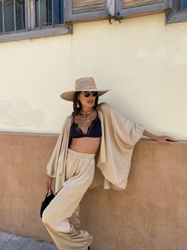 חליפת רובין זהב מודפס