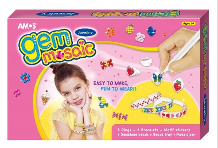 מוזאיקה מדבקות שיבוץ - תכשיטים AMOS