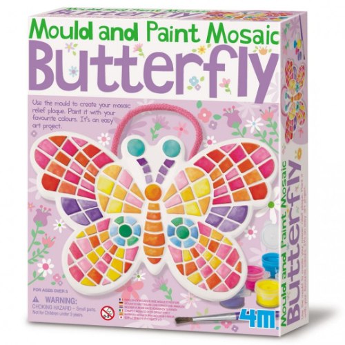 יצירה בגבס - 4M מוזאיקה פרפר