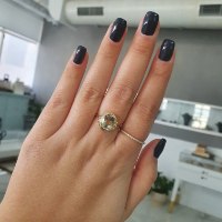 טבעת זהב יהלומים ואבן אמטיסט ירוקה