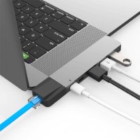 HyperDrive NET Hub for USB-C MacBook Pro מתאם למחשב אפל רכזת למקבוק ההופכת 2 יציאות USB-C