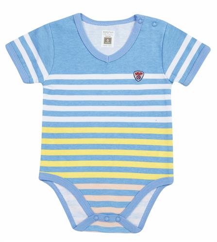 בגד גוף 7189 תכלת - צהוב