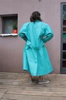 מעיל טרנץ' תכלת ארוך Trench Coat מידה XL/XXL