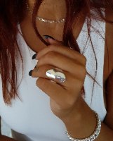 טבעת כסף ספייסי