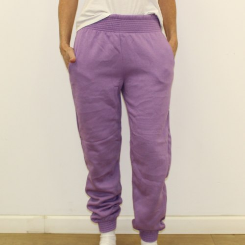 מכנס פוטר נשים חגורה רחבה סגול