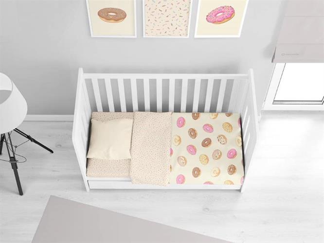 מצעי פלנל  לתינוקות דונאטס כל כך מתוקים שאפשר פשוט לאכול אותם פלנל רך ומתוק פלנל 100% כותנה