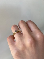 טבעת אליזבת זהב 14 קראט