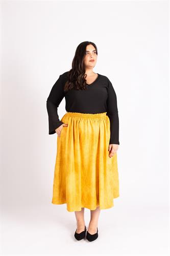 חצאית לורי חרדל