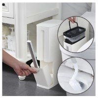 2 ב-1! פח אשפה+מברשת אסלה