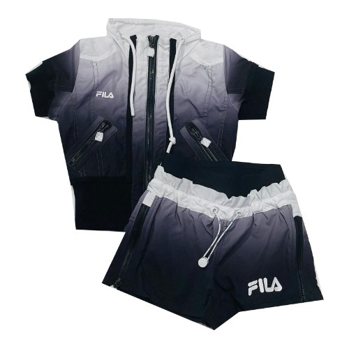 חליפה שילוב שורט FILA שחור אפור 4-16