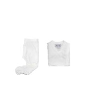 סט בגד גוף מעטפת ורגלית- 100% כותנה אורגנית- עם שם הילד