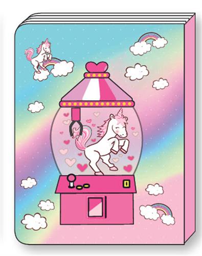 "LOOPY אוגדן מחברות בנות : חד קרן מכונת מזל 2020"