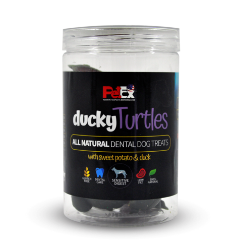 DUKKY TURTLES מארז חטיף דנטלי 250 גרם