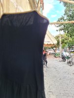 שמלת מקסי שחורה דרמטית מידה S