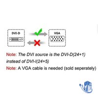 מתאם DVI-D זכר לחיבור VGA נקבה XZT