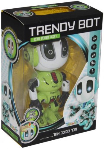 רובוט מתכת מקליט קול