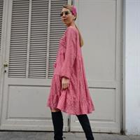 שמלת HOLLY תחרה + מסכת FLOWER COTTON