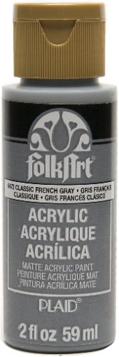 צבע אקריליק פולקארט 59 מ"ל  CLASSIC FRENCH GRAY 6472