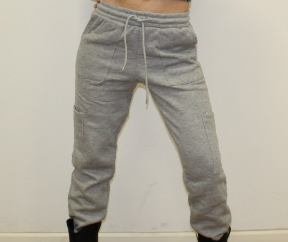 מכנס פוטר דגמ"ח נשים אפור