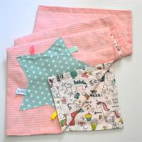 שמיכת פיקה ורודה חד קרן