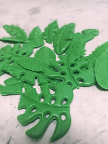 תבנית חמישה עלים טרופיים ליצירה בשוקולד ובבצק סוכר | סט עלים עוגת קיץ| עלה מניפה אתי דבש 2021